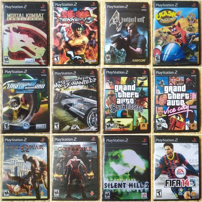 Комплект Найкращих Ігор для Sony PlayStation 2/PS2/ПС2.