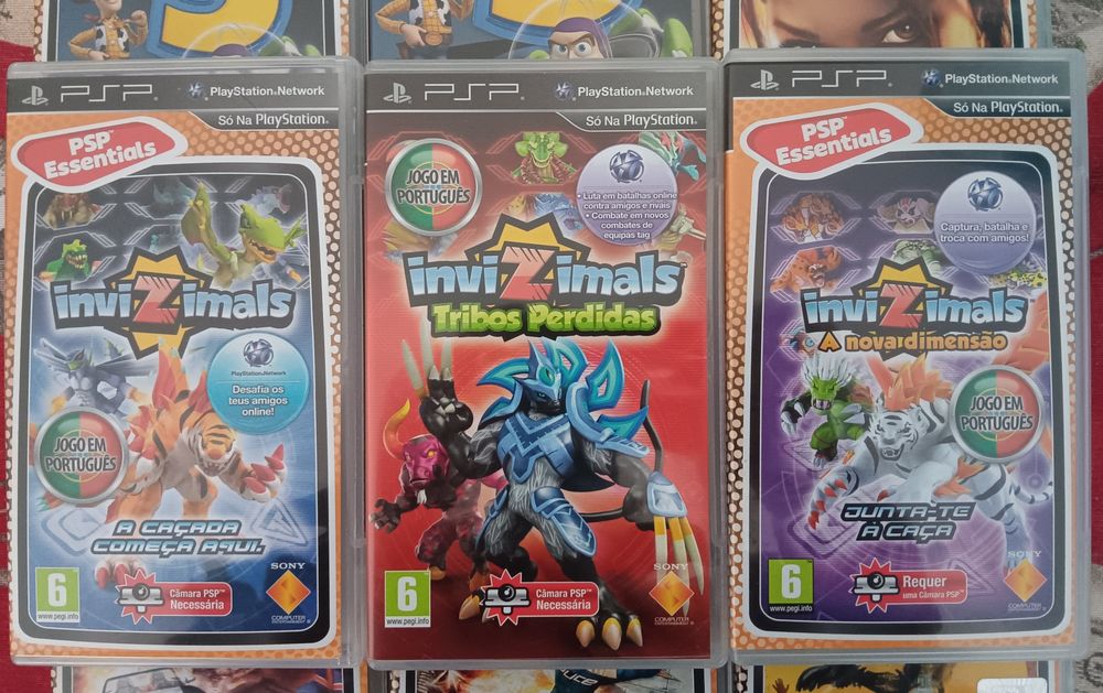 Jogos PlayStation Portátil ótimo estado de conservação