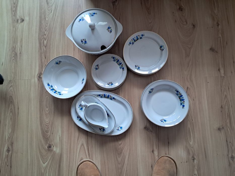 Zestaw obiadowy z okresu PRL