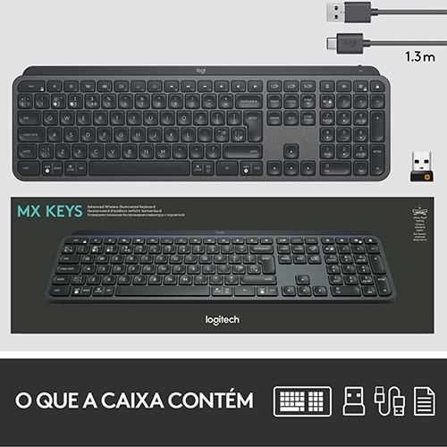 Teclado Logitech Mx Keys - Layout PT