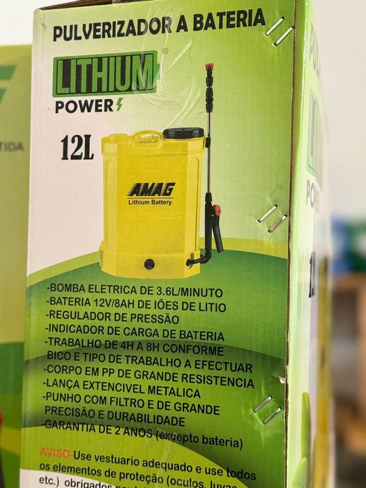 Pulverizadores Manual , Bateria de Chumbo e Bateria de Lítio