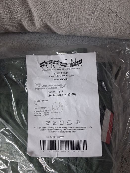 Ubranie kombinezon czołgisty wojsko wz634/MON