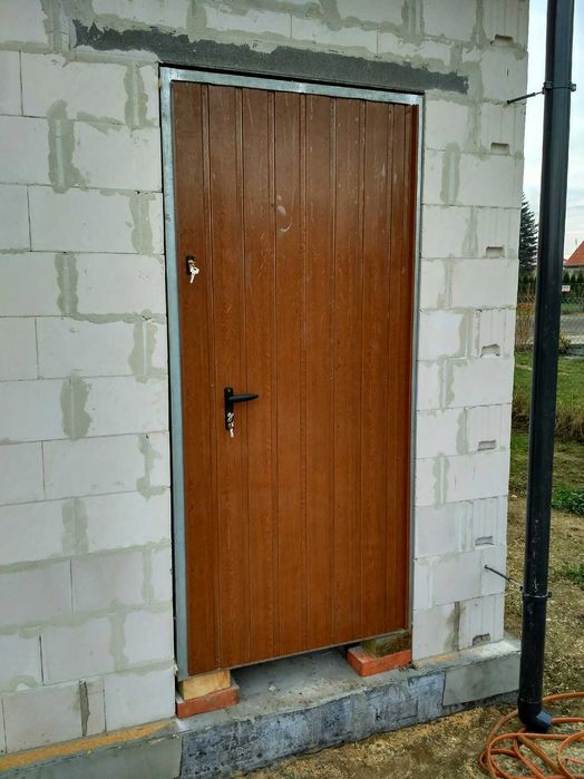 Drzwi zewnętrzne stalowe na wymiar 100 x 210 cm Dostawa Gratis