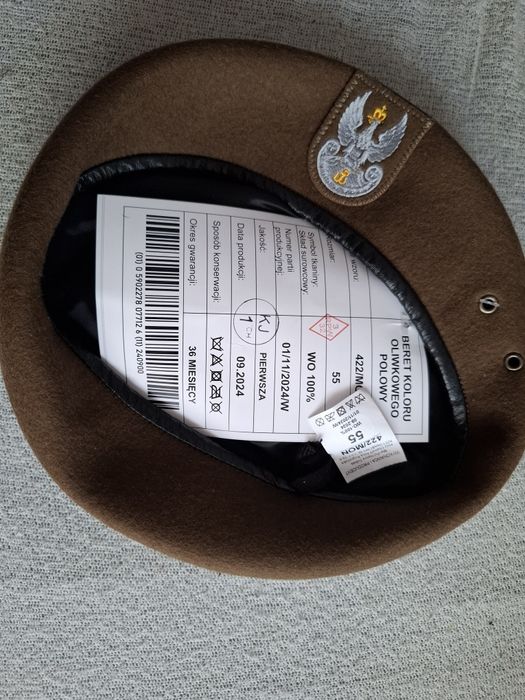 Beret WOT Oliwkowy WP MON rozmiar 55.