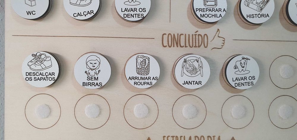 Quadro Rotinas e Emoções Personalizado