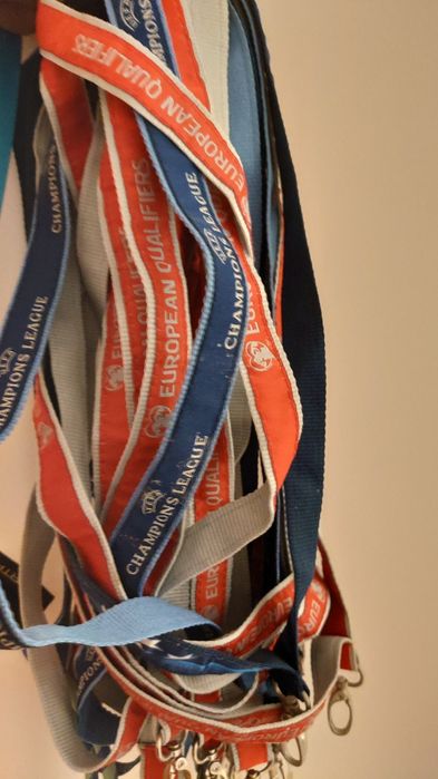 UEFA - FPF - Fitas de pescoço porta-chaves Lanyards