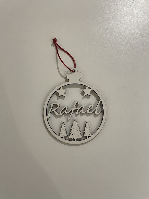 Bolas natal  gravadas a laser