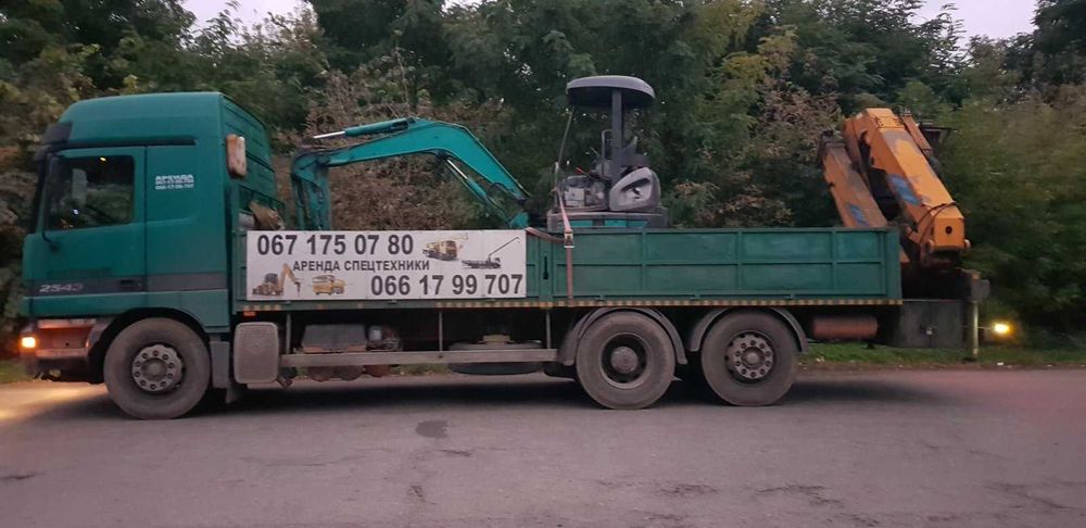 Услуги, аренда Платформа и КРАН- манипулятор. Автокран НДС