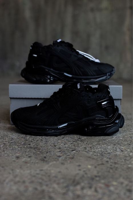 Balenciaga Runner Black Matt •Кроссовки Баленсіага Раннер (Чорні Матові)