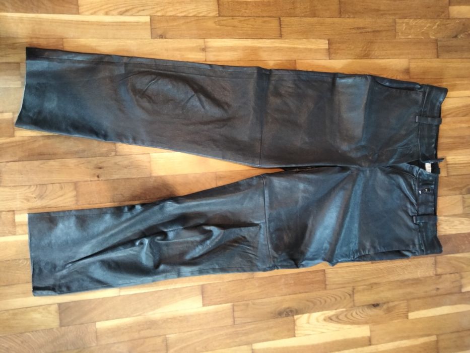 Brunello Cucinelli spodnie skorzane damskie czarne