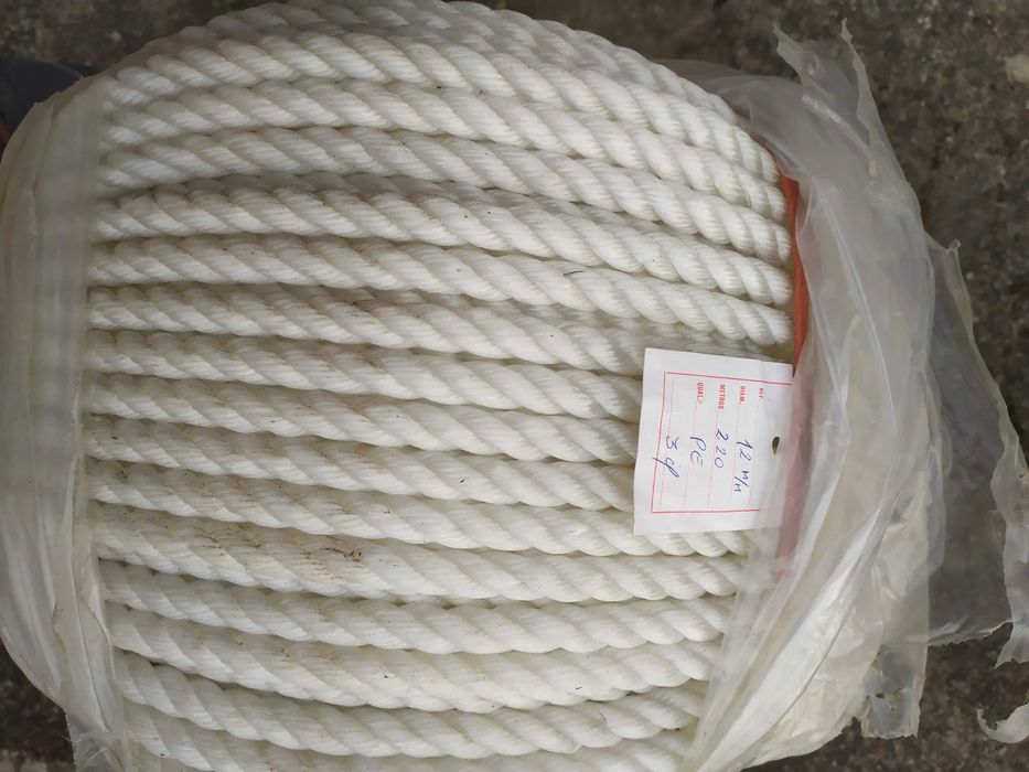 Corda nylon branca 12 mm