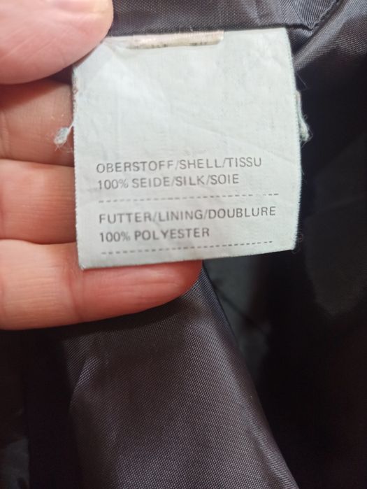 Kurtka parka z jedwabiu