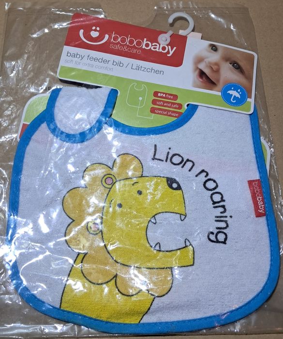 Śliniak BOBOBABY wodoodporny zapinany na rzep