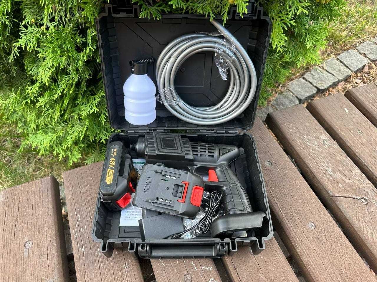 Аккумуляторная ручная мини мойка для авто машины 2х АКБ 48В 2000 mAh ...