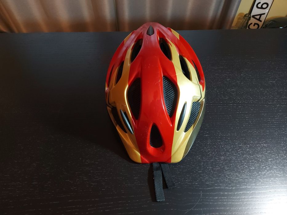 Capacete de bicicleta vermelho  52-56cm