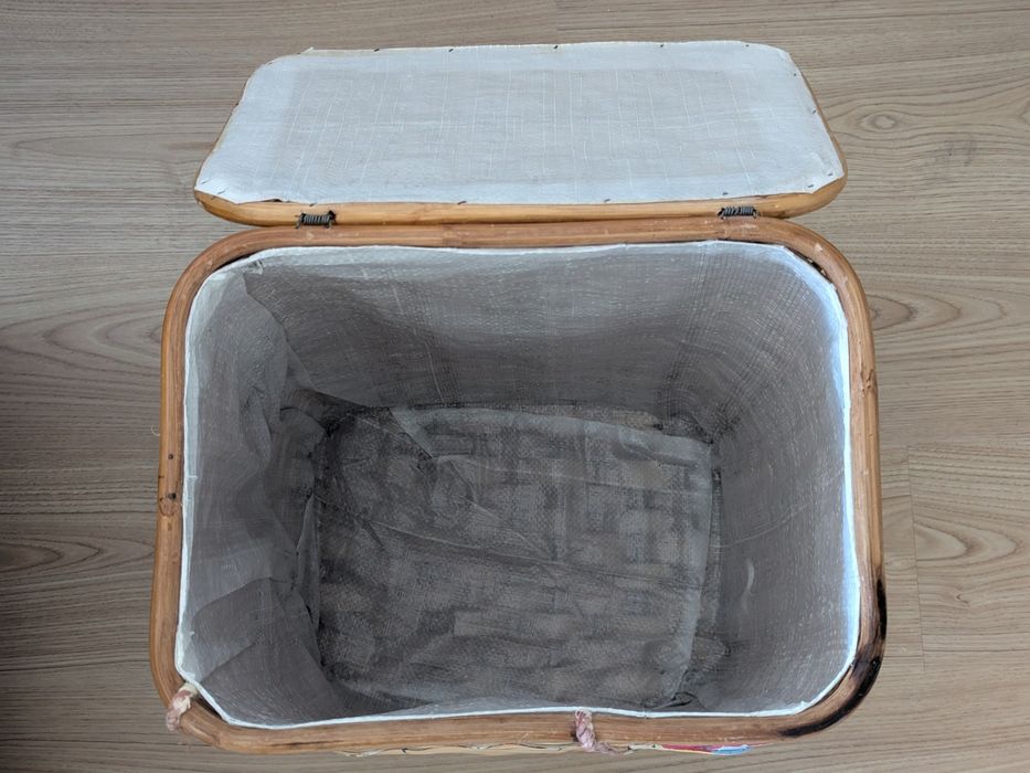 Cesto em vime  para brinquedos de criança