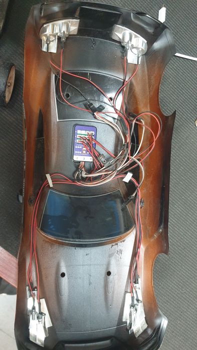 Tamiya Nissan GT-R R35 karoseria buda 1/10 led rc