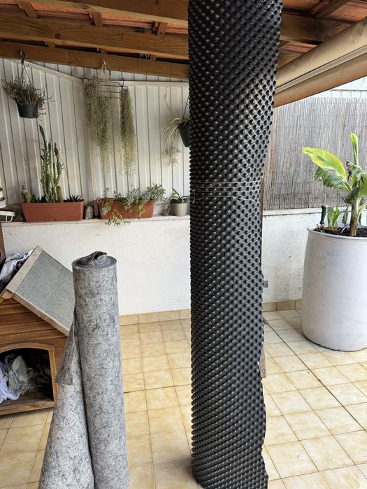Material de Construção – Membrana Drenante, Rede Fibra e Geotêxtil (Novo)