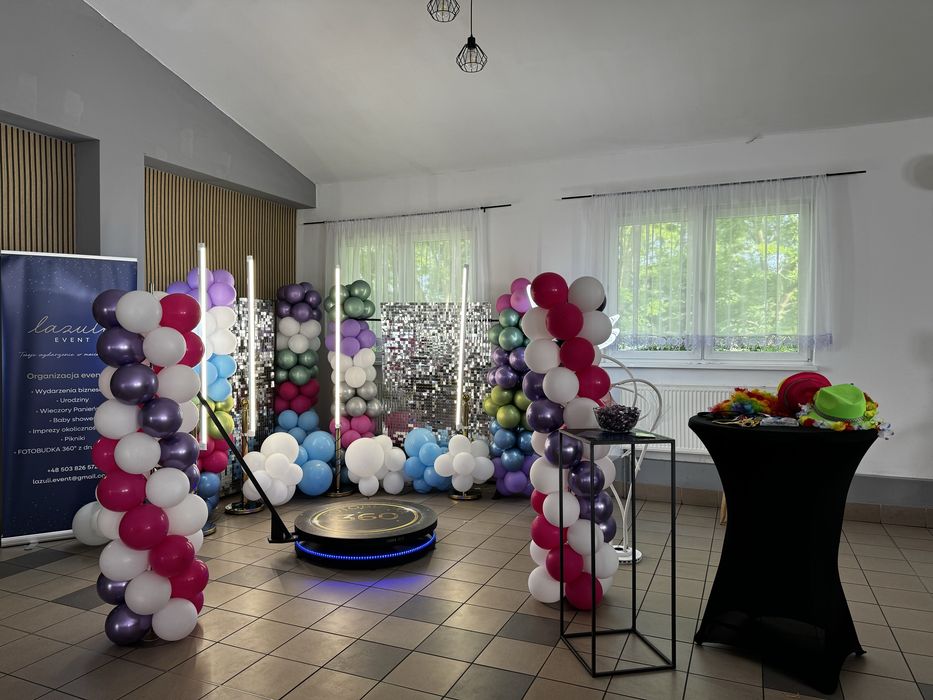 Fotobudka 360 - Kompletny Zestaw 100cm + Akcesoria