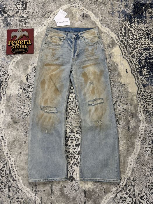 Джинсы Acne Studios bootcut relaxed fit jeans 2021 акне студио flared