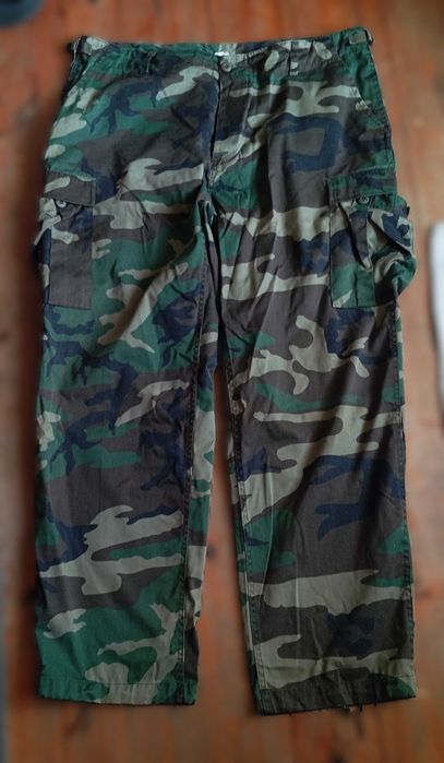 Mil-tec Woodland, spodnie bojowki, cargo, rozm. 3XL