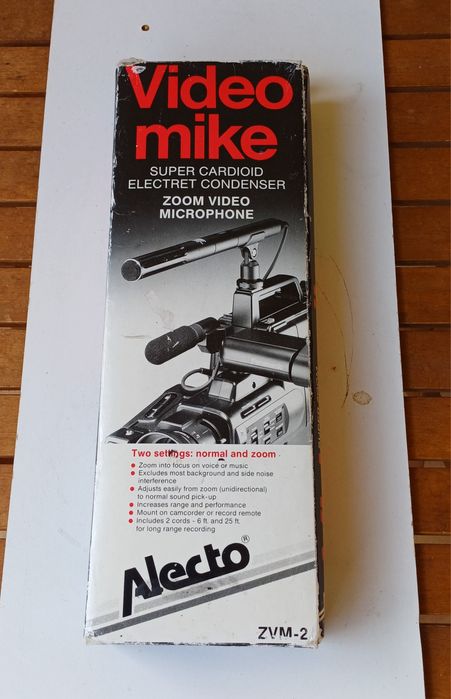 Mikrofon do kamery kamera video wideo Alecto
