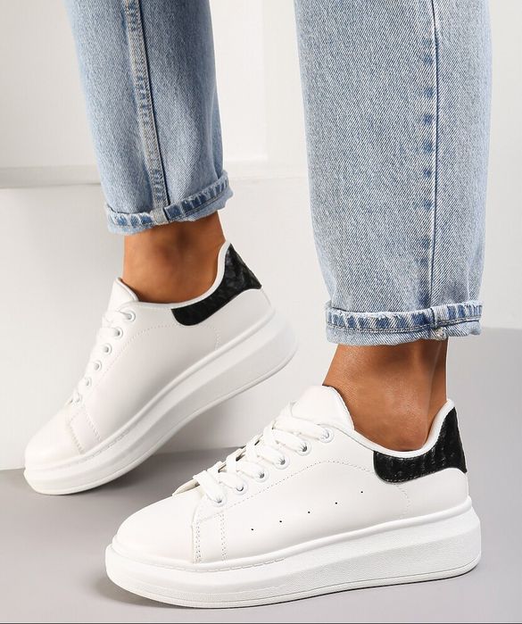 Modne białe sneakersy r.36,37,38,39,40,41  HIT!