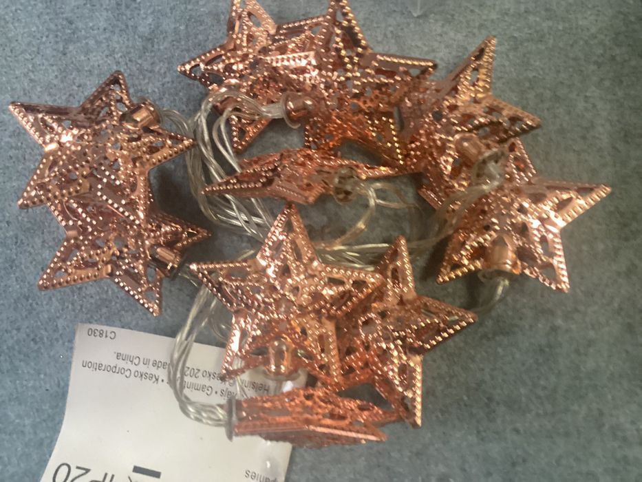 Гирлянда на батарейке Звезда. декор на Новый год