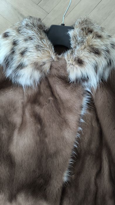 Шуба норкова, комір рись