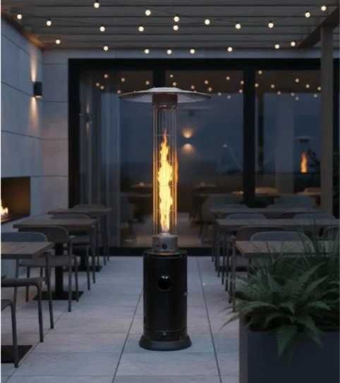 Газовый обогреватель 5-12,5 кВт для террасы, сада, кафе с пламенем