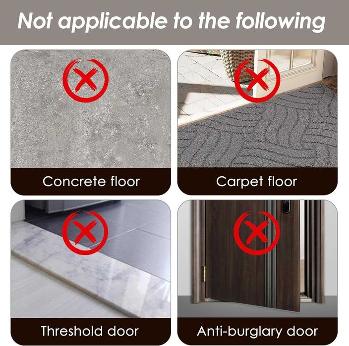 Stoper Do Drzwi Silikonowy 1m, Samoprzylepna Uszczelk, Izolacja Hałasu