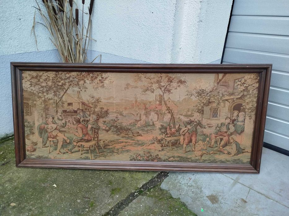 Piękny bardzo duży gobelin , wymiary 185x80 cm