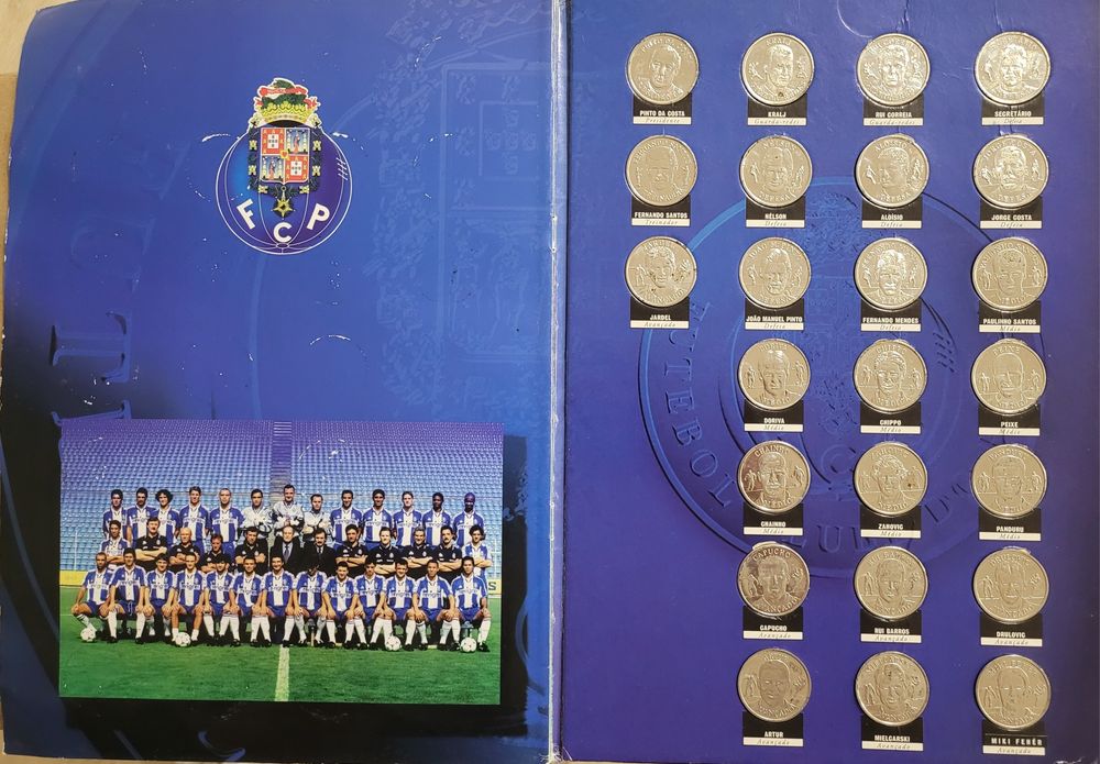 Colecção moedas prata FCP 98/99