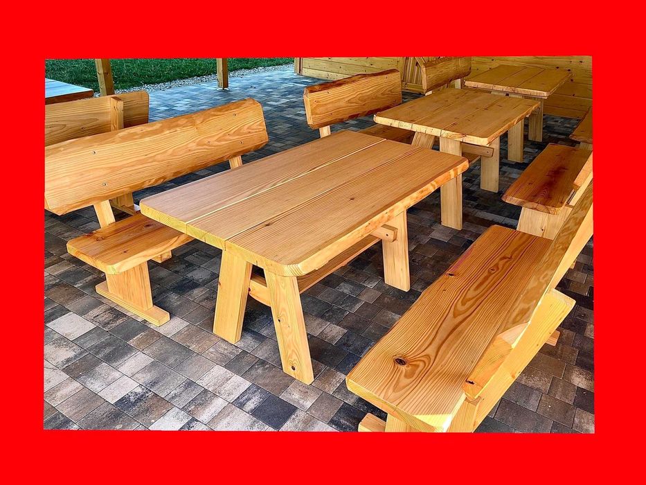 PRODUCENT | Góralskie Meble Ogrodowe z litego drewna | meble do ogrodu | komplet GÓRAL