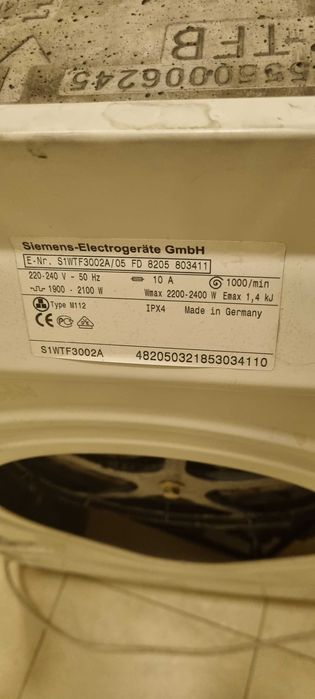 Запчасти - стиральная машина Siemens siwamat XS1063
