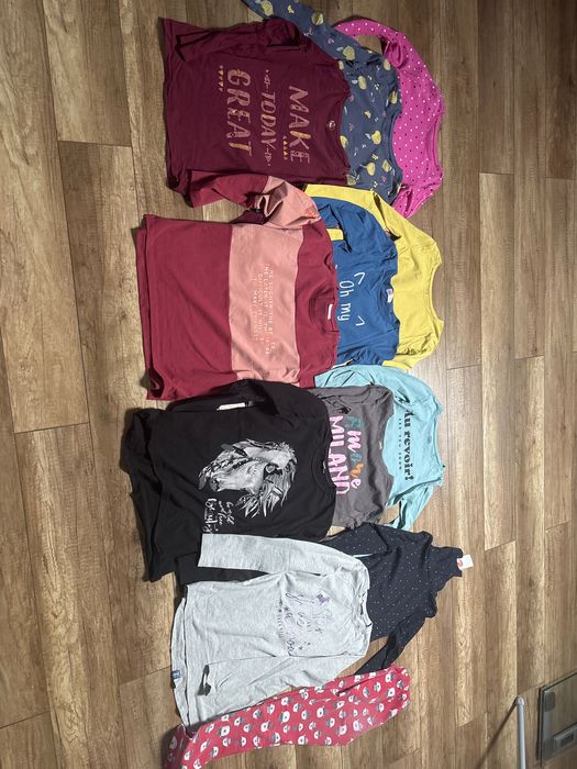 Paka bluzek z długim rękawem rozmiar 152