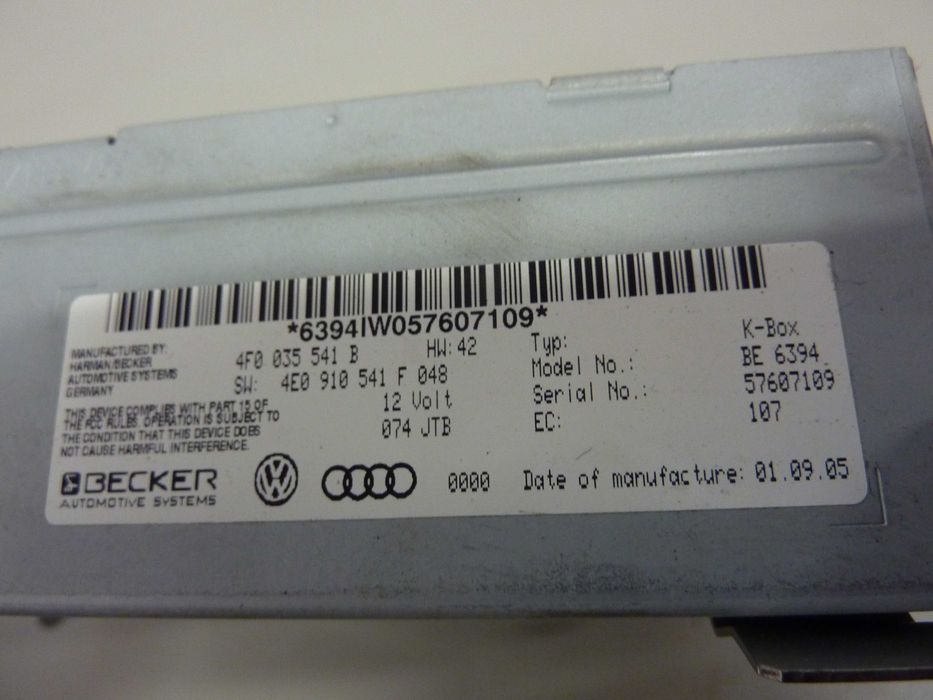 AUDI A6 C6 moduł tuner radia 4F0.035541B sprawny gwarancja