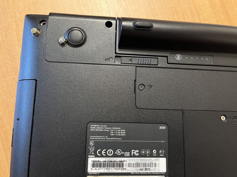 Laptop samsung NP350V5C używany