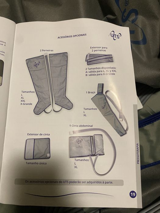 Equipamento UTS pressoterapia