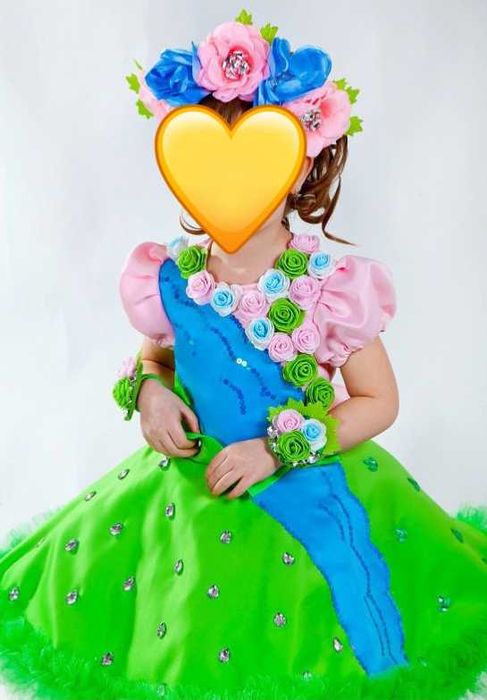 Розкішний карнавальний костюм Весни, костюм Квіточки, 3-6 років