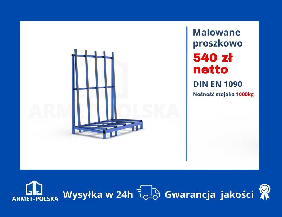 Stojaki na szkło, szyby, okna Typu-L