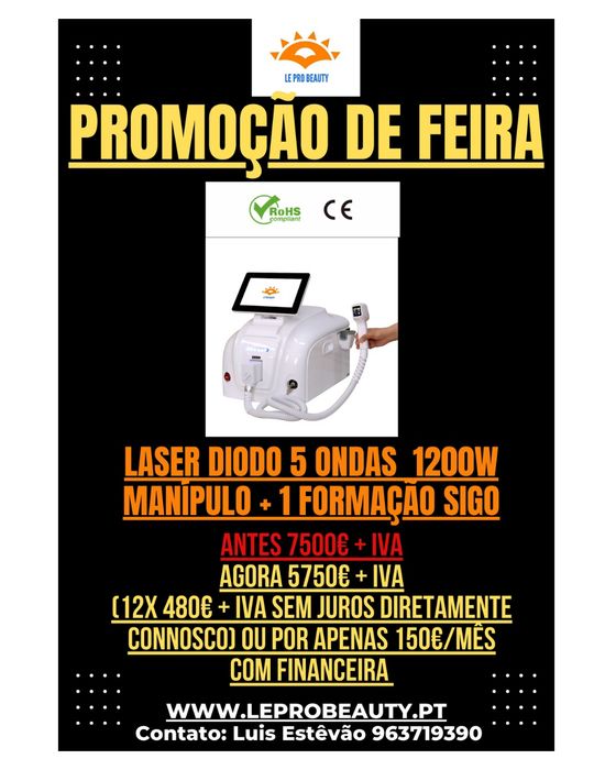 Laser diodo 4 ondas + 2 anos garantia + Curso Dgert