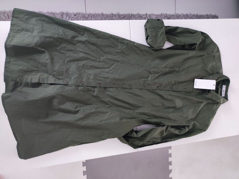 Sukienka w kolorze khaki -Mango- nowa