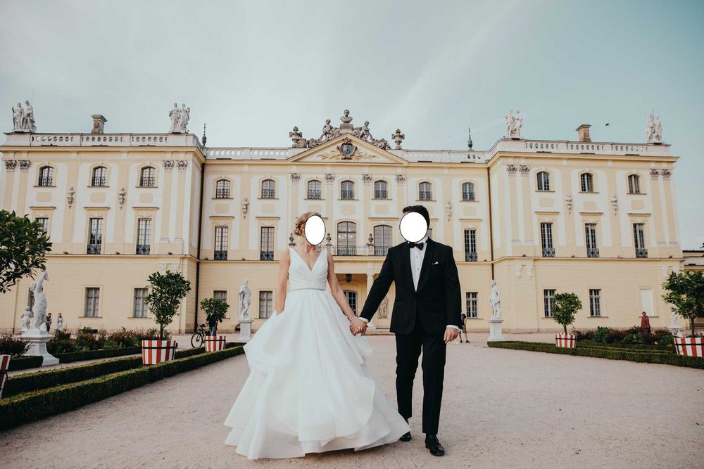 Śmietankowa Suknia Ślubna