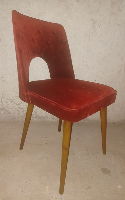 3 krzesla Muszelki PRL / retro loft