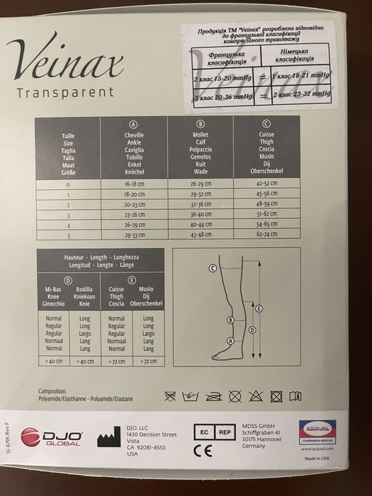 Панчохи компресійні медичні