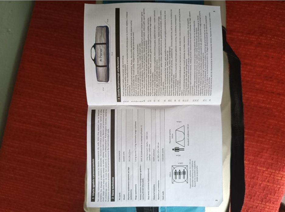 Namiot kampingowy  3-osobowy