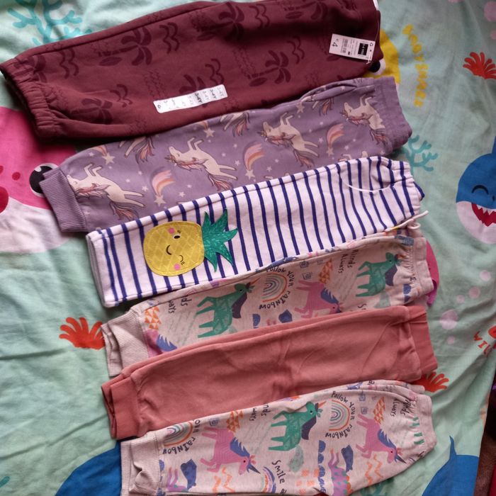 Spodnie dresowe Next H&M dla dziewczynki r.98/104