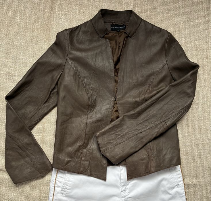 Skórzana kurtka Marks & Spencer – 100% skóra naturalna, rozmiar M