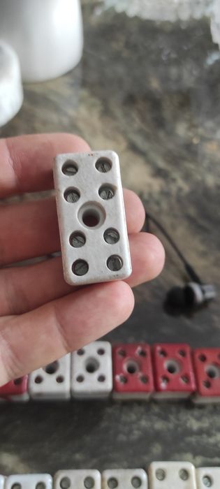 Kostka kostki ceramiczna Prl ddr Stara porcelanowa PAKIET